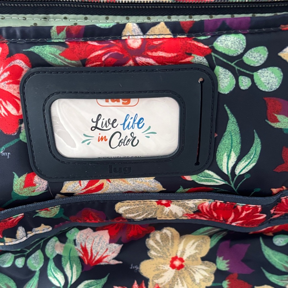 Lug Floral Travel Bag - Red, Green, White